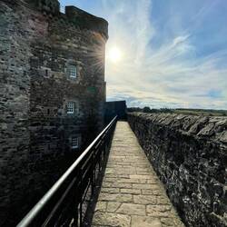 The walkway at Blackness Castle
