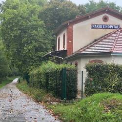 An old railway station on the Voie Vert (cycle route). I wonder how it got this name.