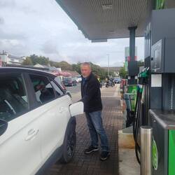 Stopped for fuel in Newport. It was the lowest price so far, €1.69 per litre.