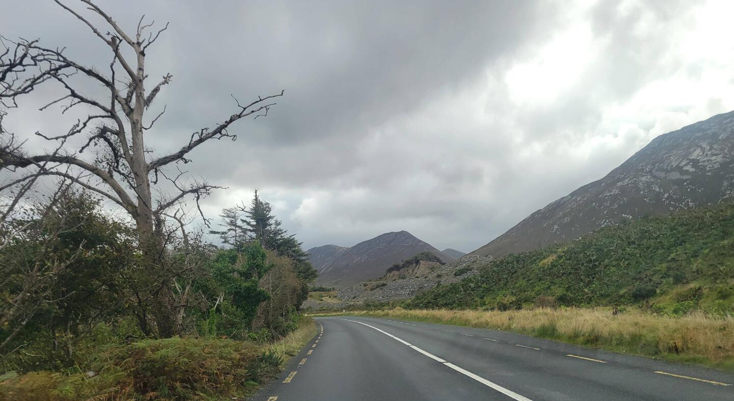 The roads were wider and nicely paved. The scenery was still so beautiful.
