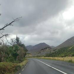 The roads were wider and nicely paved. The scenery was still so beautiful.