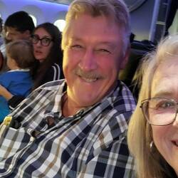 Landed our behinds in Premium Economy!