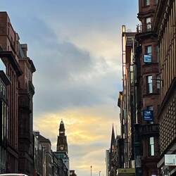 The light in Glasgow has been superb
