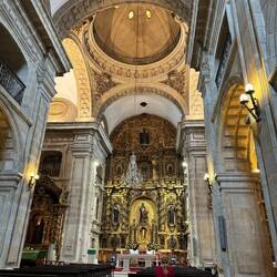 We sat and listened to the beautiful singing during the service here.