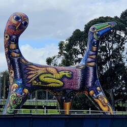 A little local art. This is the location of the annual Birdman Rally competition.