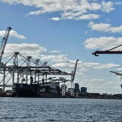 The Port of Melbourne is the largest in Australia for cargo/containers.