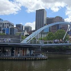 Check out the little cafe under the bridge