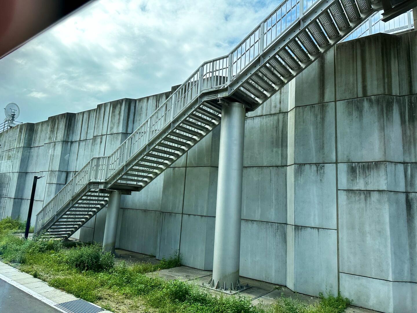 Newer tsunami seawall.