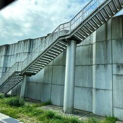 Newer tsunami seawall.