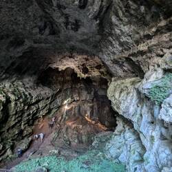 Der Eingang von oben