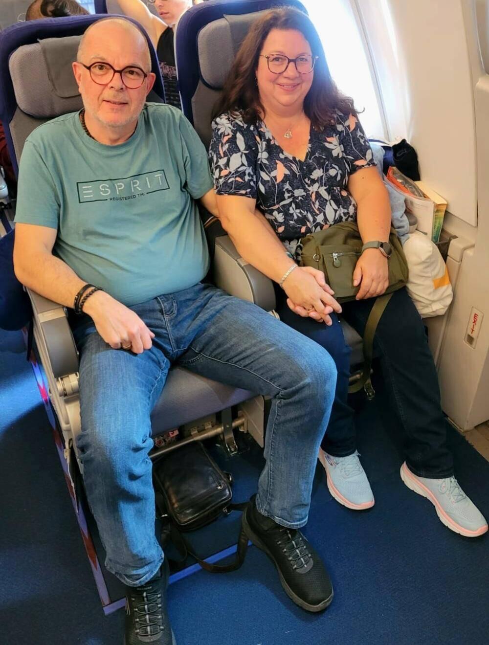 Super Plätze im Oberdeck des A 380 😊