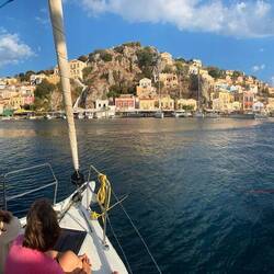 Symi Hafen im Morgenlicht