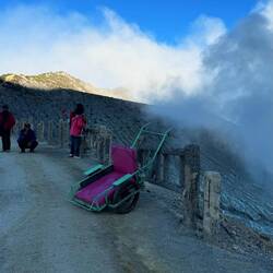 "Taxi" auf den Vulkan