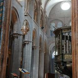 Botafumeiro hanging in the Cathedral
