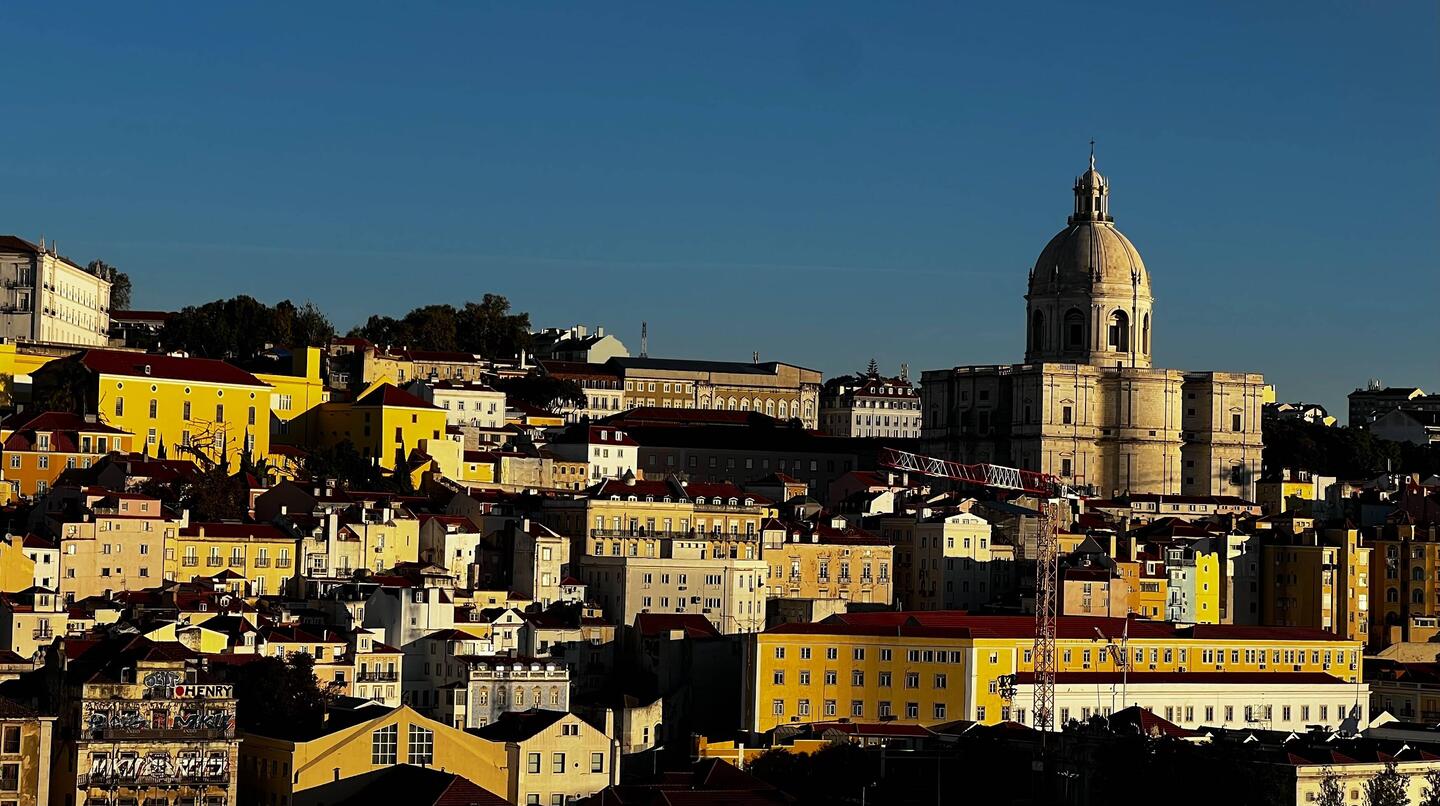 Our first view of Lisbon as our ship docked in the early morning light.