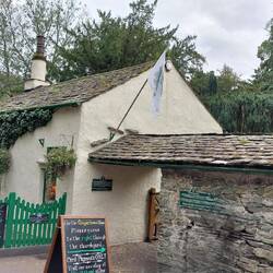 Grasmere; the famous gingerbread shop next to the church
