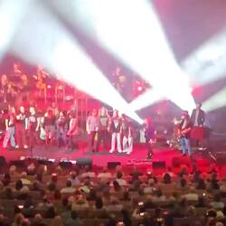 Last song they had local kids join them