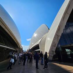 The tour takes you between the main performing stages, also called the "cleavage". 🙄