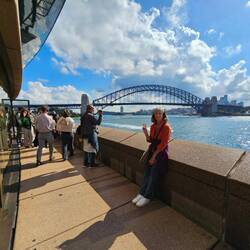 There are outdoor patios for theater-going patrons to enjoy during intermissions: