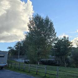 The Aire had all services and was next to the leisure centre. Very quiet later on.