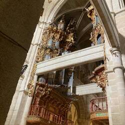 One view of the pipe organ