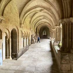The cloisters. Sr Lucia of Fatima fame was a sister here