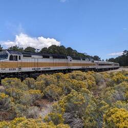 Die Bahn fährt auch zum Grand Canyon