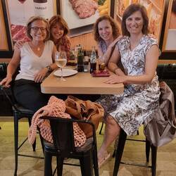 Con Eva Marquez, Gemma Prats y Anna Traserra