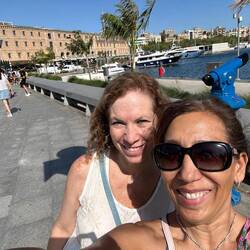 Por el paseo maritimo