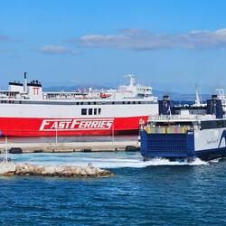 The busy port of Rafina