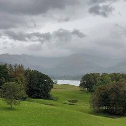 Wray Castle; view from the entrance
