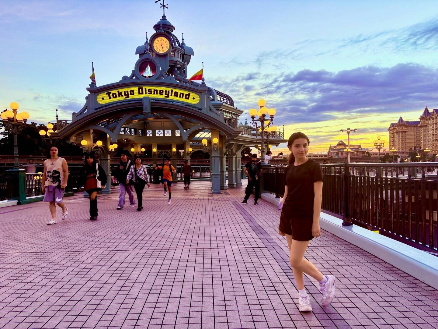 Leaving Disney at sunset