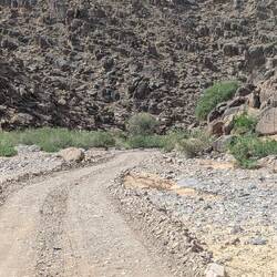 Wir fahren im Flußbett