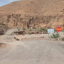 Umleitung weil Brücke weg