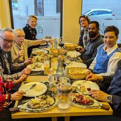 Indian feast with the Borgfeld clan