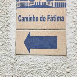 Equal distance but in the opposite direction from Santiago