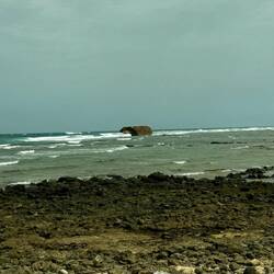 Ein altes Schiff, welches Salz nach Europa transportierte, ging hier leider zu Bruch