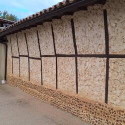 They seem to struggle to build a flat wall round here.