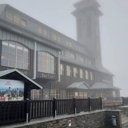 Morgennebel auf dem Fichtelberg