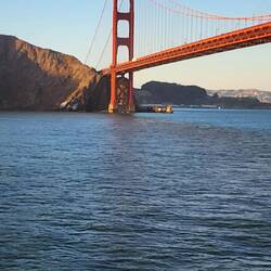 Golden Gate Bridge, as we leave