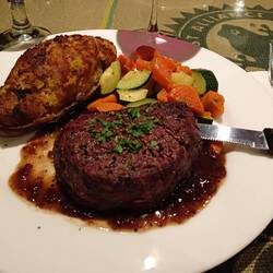 Abendessen nach einer langen Fahrt