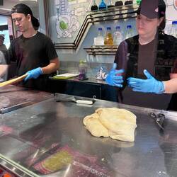 Fold and fold. Its green apple flavored