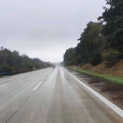Ansonsten hat es auf der Fahrt nur geregnet