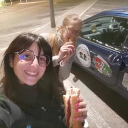 Premier sandwich on the go sur notre route pr Vinay !
