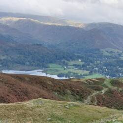 View down to Lake Grasmere