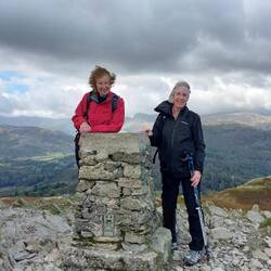 At the top of Loughrigg Fell