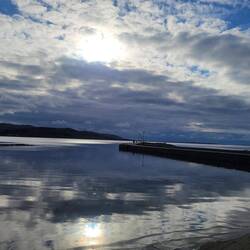 Waterfront in Dungloe from our room.