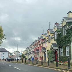 These townhouses may not have been there when Randy's great grandparents left.