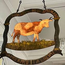 Old sign for a butcher