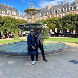Ian and I in Place des Voges